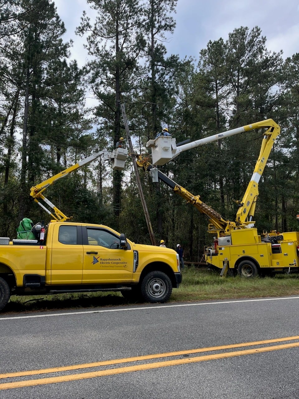 trucks responding