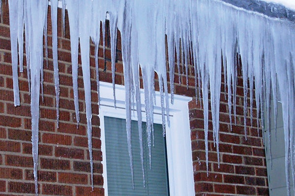 Icicles from Gutter_Higher Electric Bills