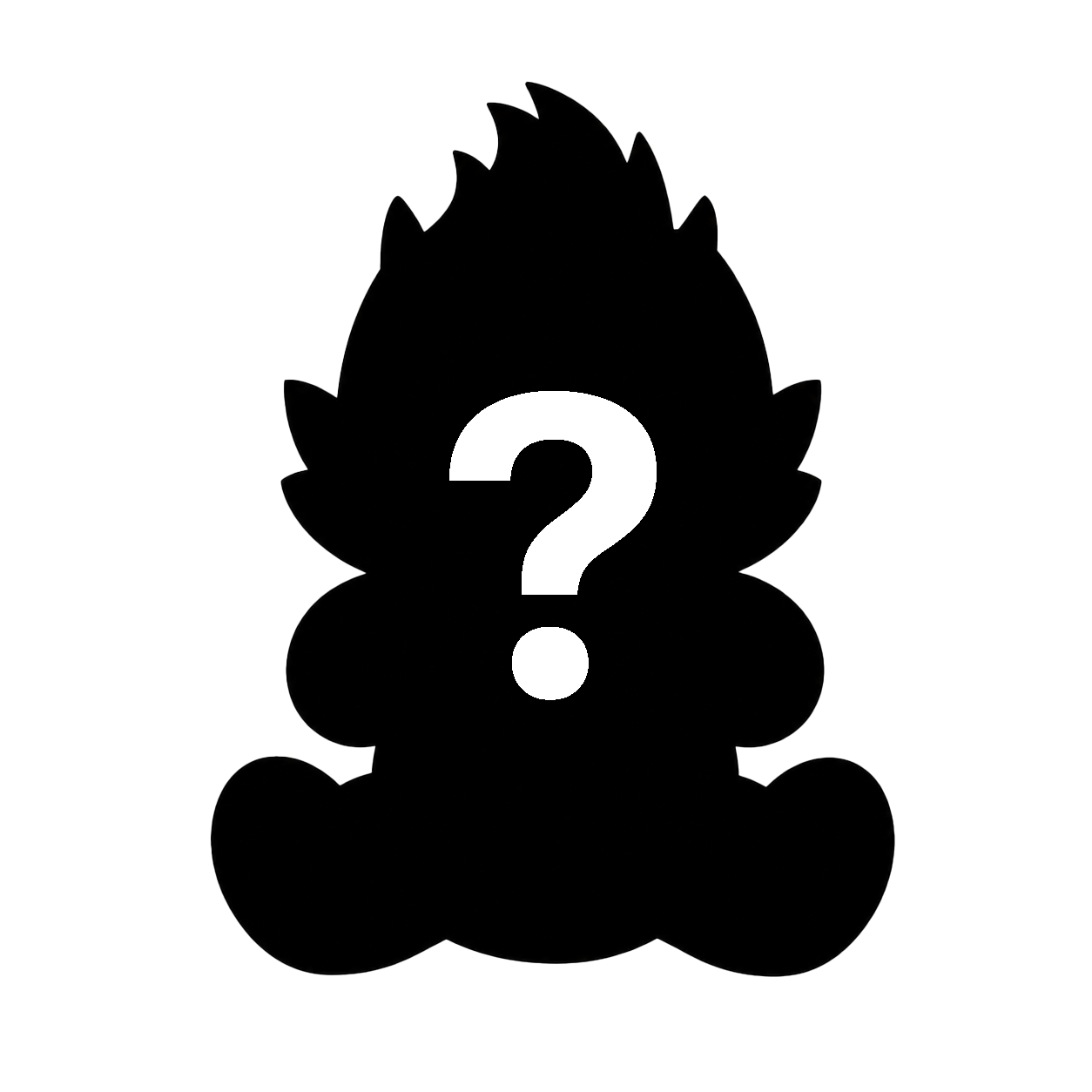 Mystery Energy Villain Plushie silhouette