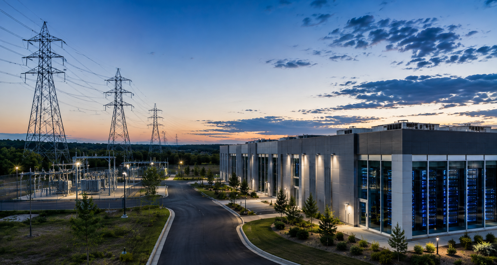Data center facility and electric infrastructure
