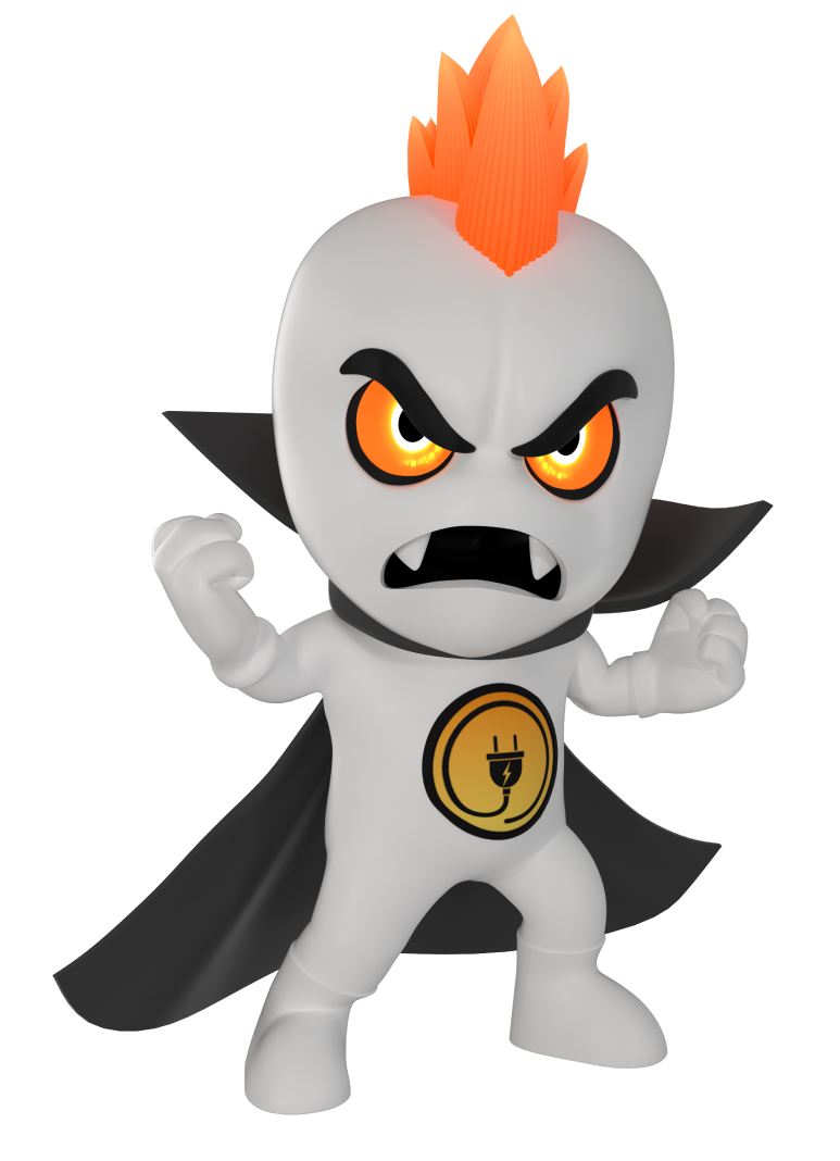 An illustration of the Volty character