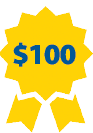 $100 Ribbon