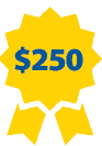 $250 Ribbon