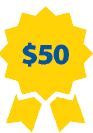 $50 Ribbon