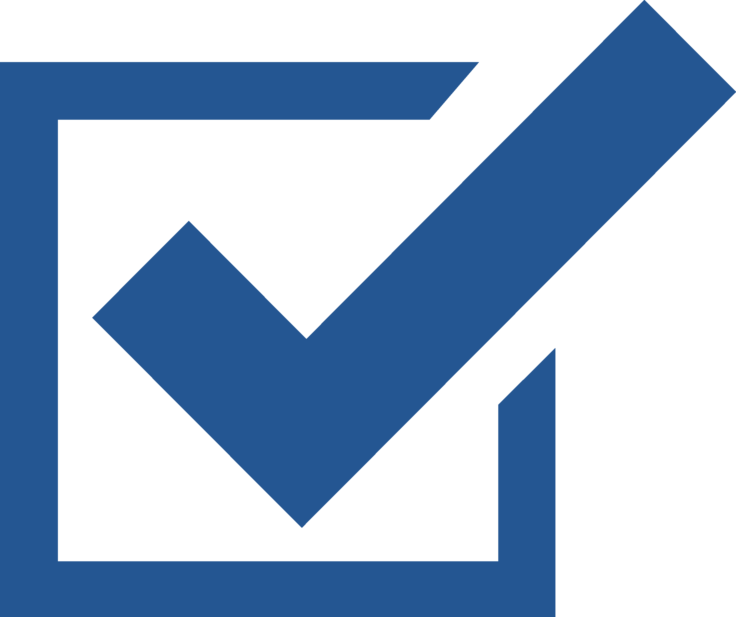 Blue check mark